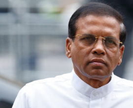 LONDON, UNITED KINGDOM - MARCH 09: (EMBARGOED FOR PUBLICATION IN UK NEWSPAPERS UNTIL 48 HOURS AFTER CREATE DATE AND TIME) President of Sri Lanka Maithripala Sirisena attends the Commonwealth Observance Service at Westminster Abbey on March 9, 2015 in London, England. (Photo by Max Mumby/Indigo/Getty Images)